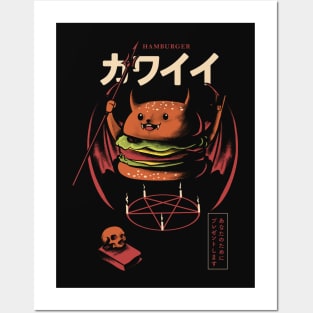 demonic burger Posters and Art